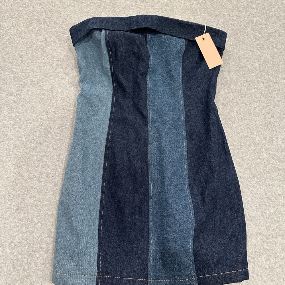 Bailey Rose Denim Patchwork Dress